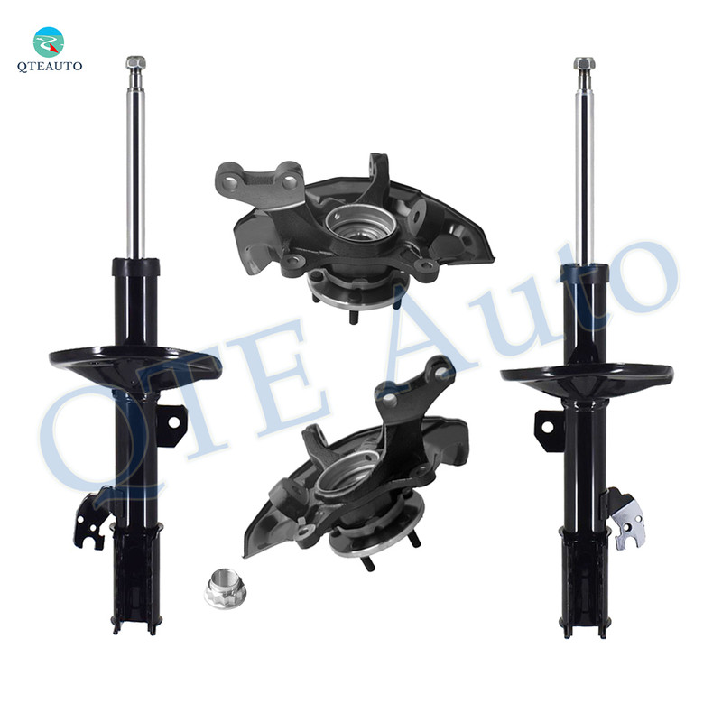 Set of 4 Front Suspension Knuckle Assembly-Suspension Strut Assembly For 2005 2006 Toyota Sienna