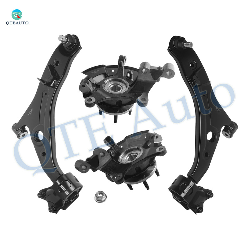 Set of 4 Front Lower Control Arm Ball Joint-Suspension Knuckle Assembly For 2011-2014 Ford Edge