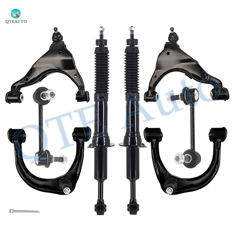 Set of 8 Front Upper and Lower Control Arm Ball Joint-Sway Bar Link-Suspension Strut Assembly For 2003-2009 Toyota 4Runner