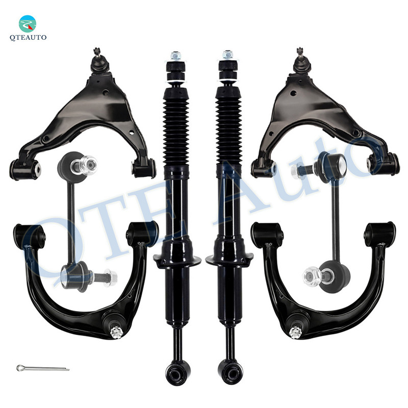 Set of 8 Front Upper and Lower Control Arm Ball Joint-Sway Bar Link-Suspension Strut Assembly For 2003-2008 Toyota 4Runner