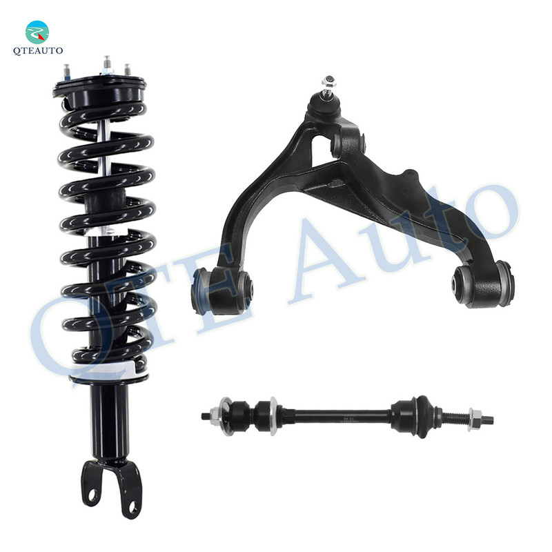 Set of 3 Front Right Lower Control Arm Ball Joint-Sway Bar Link-Quick Complete Strut-Coil Spring Assembly For 2019 RAM 1500 Classic