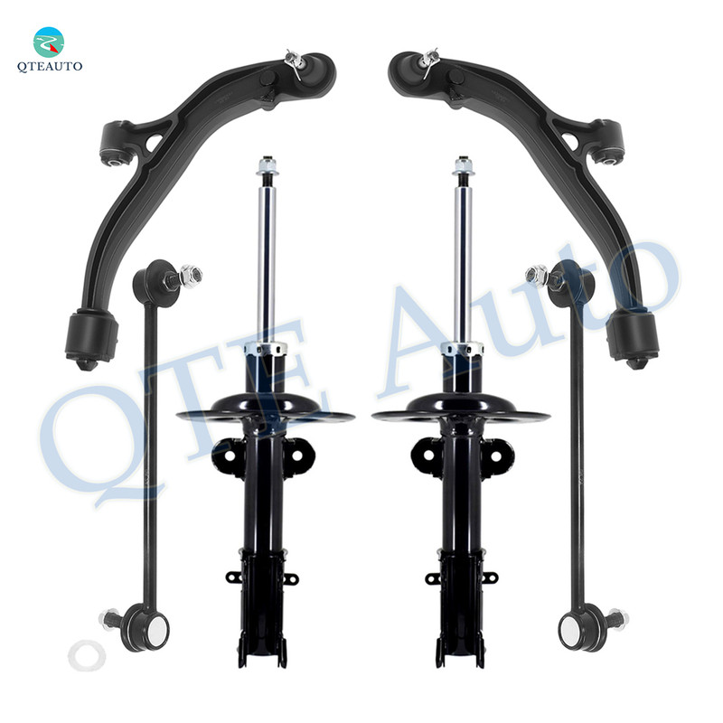 Set of 6 Front Lower Control Arm Ball Joint-Sway Bar Link-Suspension Strut Assembly For 2001-2003 Chrysler Voyager