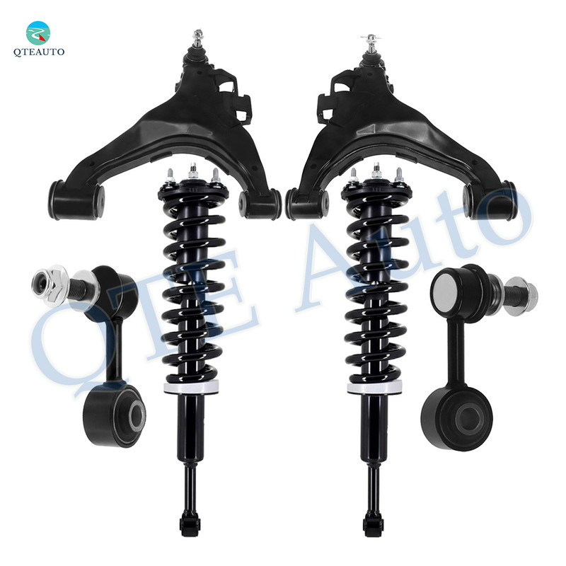 Set of 6 Front Lower Control Arm Ball Joint-Sway Bar Link-Quick Complete Strut-Coil Spring Assembly For 2015-2020 Toyota Tundra