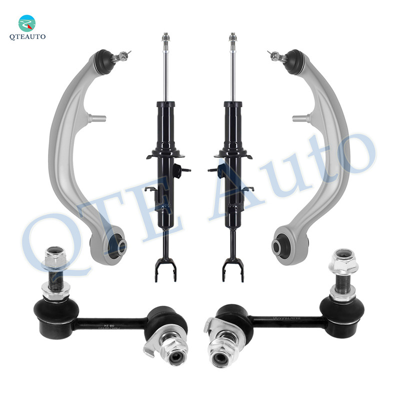 Set of 6 Front Lower Rearward Control Arm Ball Joint-Sway Bar Link-Suspension Strut Assembly For 2003-2005 Nissan 350Z