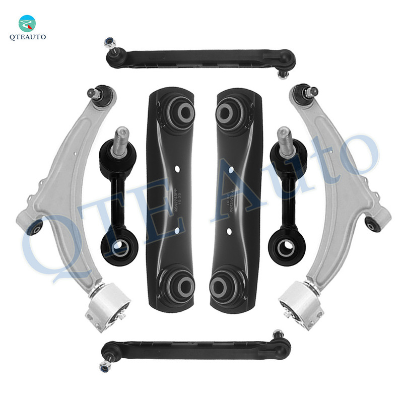 Set of 8 Front Lower Control Arm Ball Joint-Sway Bar Link-Rear Lower Forward Control Arm-Sway Bar Link For 2013-2015 Chevrolet Malibu