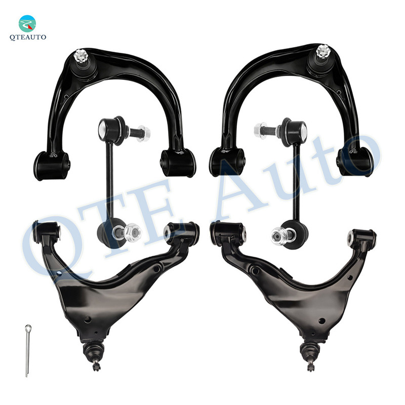 Set of 6 Front Lower and Upper Control Arm Ball Joint-Sway Bar Link For 2003-2009 Toyota 4Runner