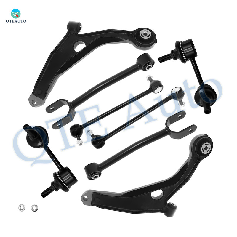 Set of 8 Front Lower Control Arm-Sway Bar Link-Rear Upper Control Arm-Sway Bar Link For 2011-2014 Dodge Avenger