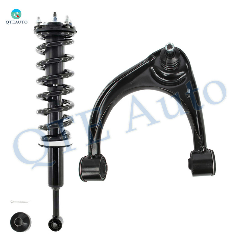 Front Left Upper Control Arm Ball Joint-Quick Complete Strut-Coil Spring Assembly For 2008-2019 Toyota Sequoia 4WD