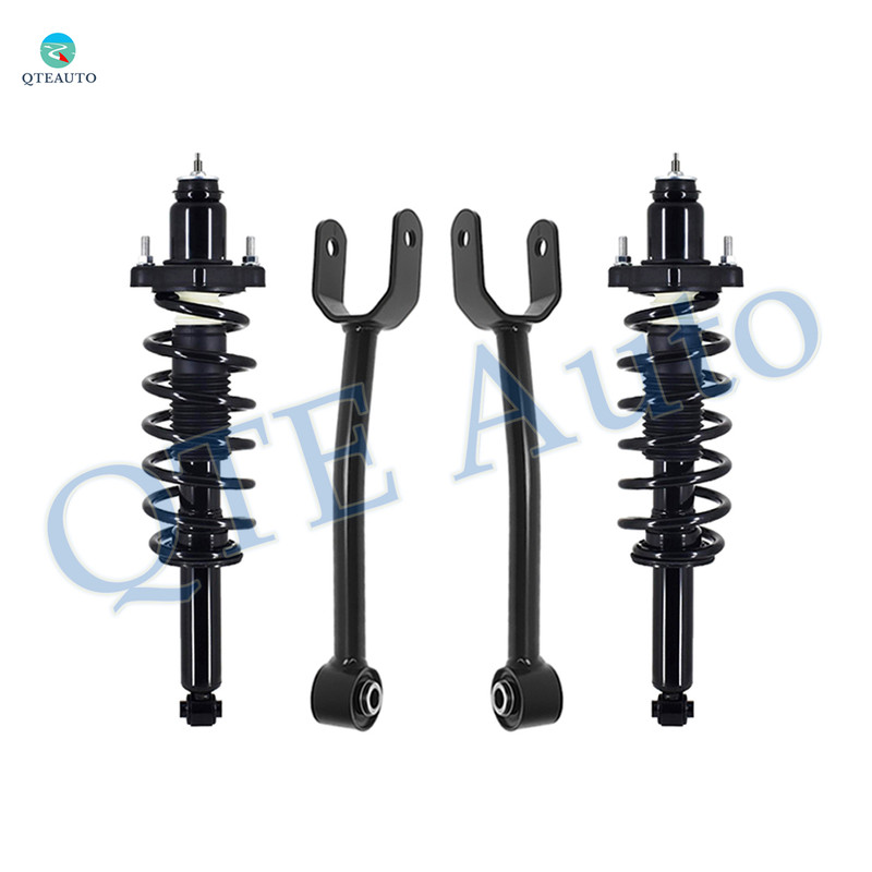 Set of 4 Rear Upper Control Arm-Quick Complete Strut-Coil Spring Assembly For 2011-2014 Chrysler 200 Sedan