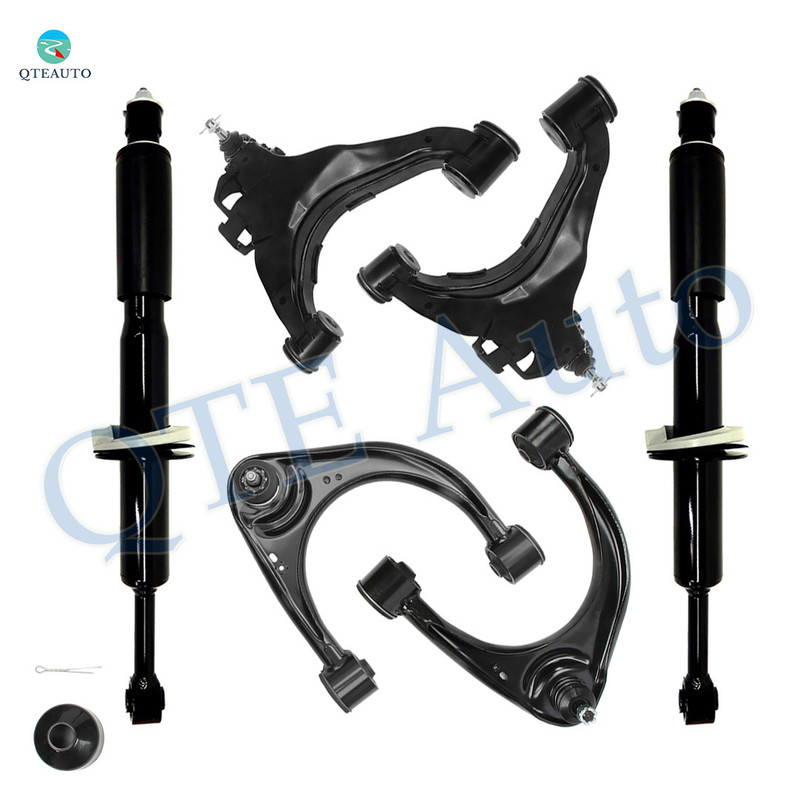 Set of 6 Front Upper and Lower Control Arm Ball Joint-Suspension Strut Assembly For 2008-2019 Toyota Sequoia