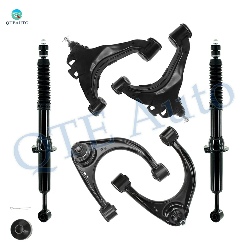 Set of 6 Front Upper and Lower Control Arm Ball Joint-Suspension Strut Assembly For 2007-2019 Toyota Tundra Monotube Performance Upgrade