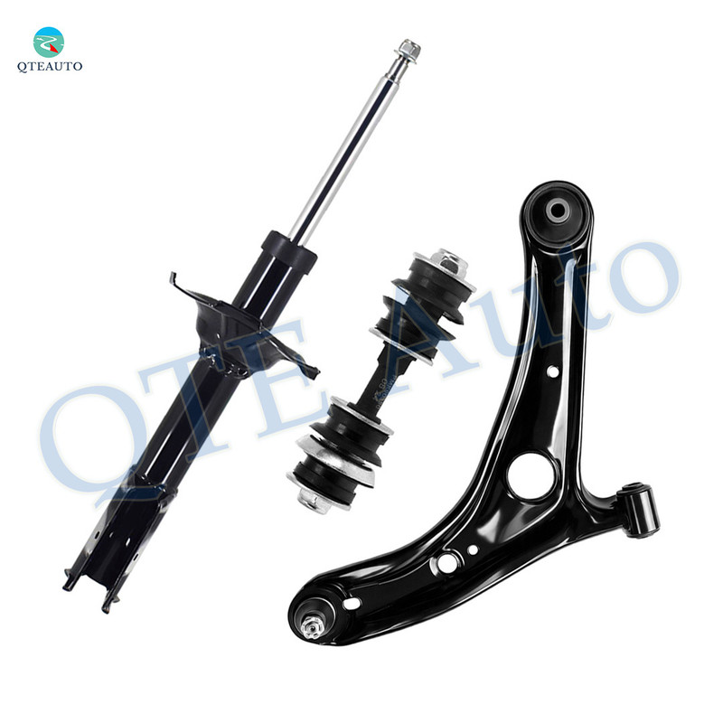 Set of 3 Front Right Lower Control Arm Ball Joint-Sway Bar Link-Suspension Strut Assembly For 2004-2006 Scion XA