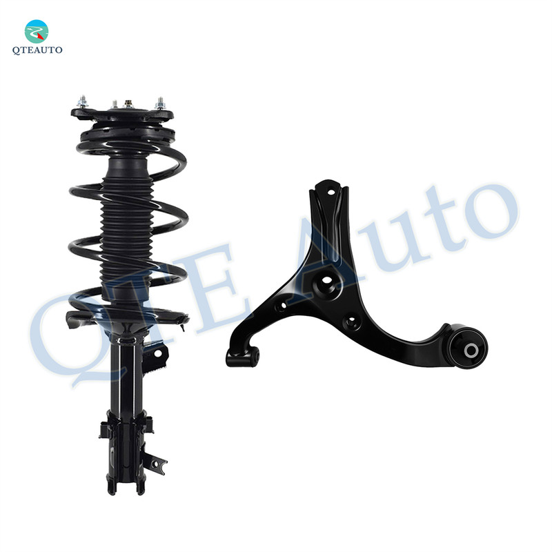 Front Left Lower Control Arm-Quick Complete Strut-Coil Spring Assembly For 2006-2011 KIA RIO