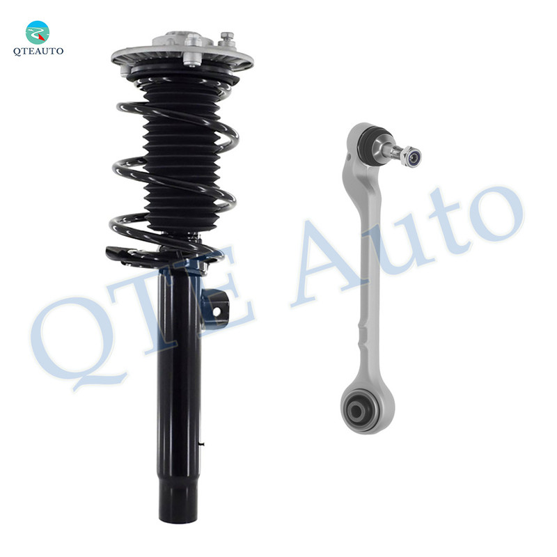 Front Left Lower Rearward Control Arm Ball Joint-Quick Complete Strut-Coil Spring Assembly For 2012-2016 BMW 328I RWD