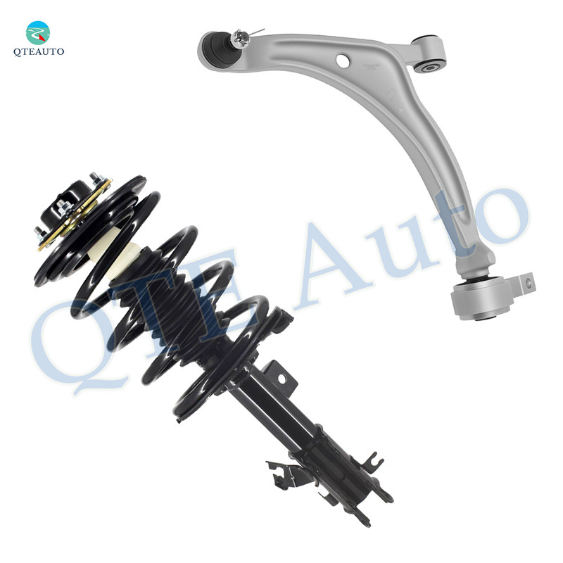 Front Left Lower Control Arm Ball Joint-Quick Complete Strut-Coil Spring Assembly For 2002-2006 Nissan Altima V6