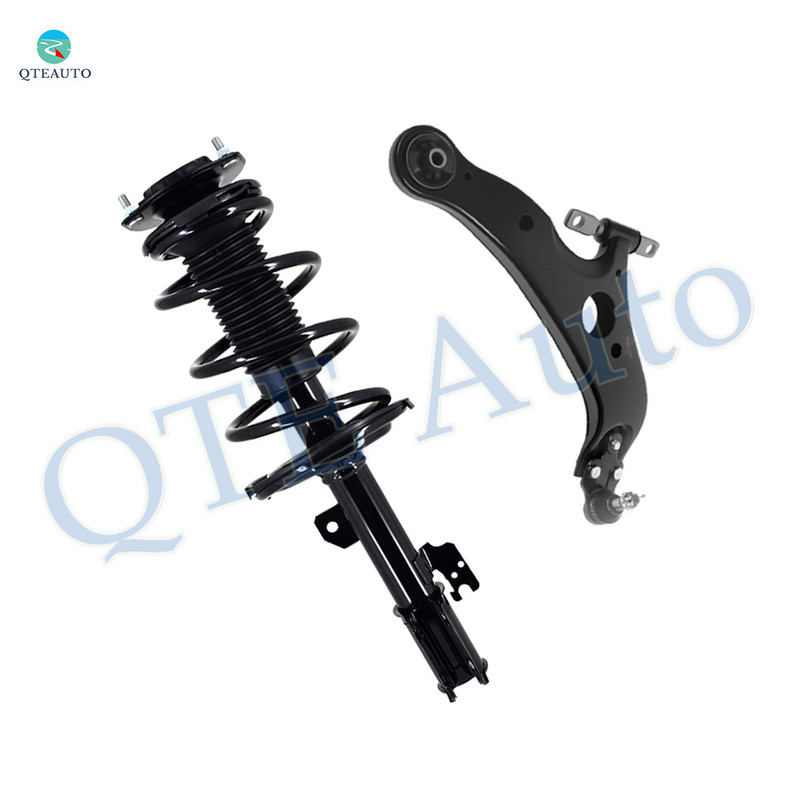 Front Right Lower Control Arm Ball Joint-Quick Complete Strut-Coil Spring Assembly For 2007-2010 Toyota Sienna AWD FWD