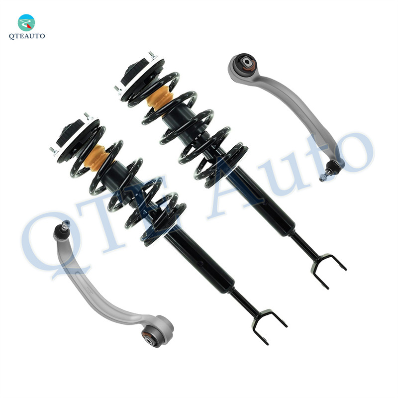Set of 4 Front Lower Rearward Control Arm Ball Joint-Quick Complete Strut-Coil Spring Assembly For 2000-2004 Audi A6