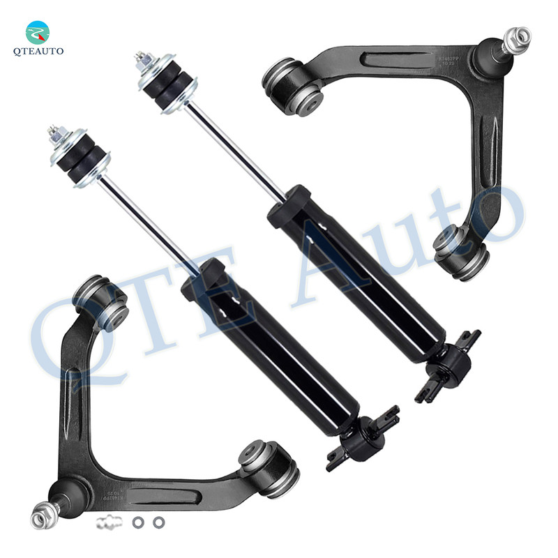 Set of 4 Front Upper Control Arm Ball Joint-Shock Absorber For 2006 Dodge RAM 1500 Exc. Mega Cab