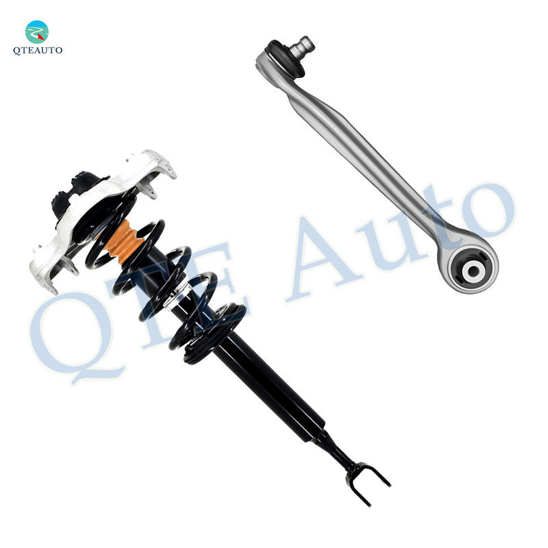 Front Left Upper Forward Control Arm Ball Joint-Quick Complete Strut-Coil Spring Assembly For 2002-2007 Audi A4 Quattro