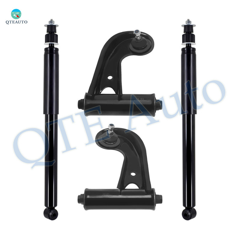 Set of 4 Front Upper Control Arm Ball Joint-Shock Absorber For 1997 1998 Mercedes-Benz C230
