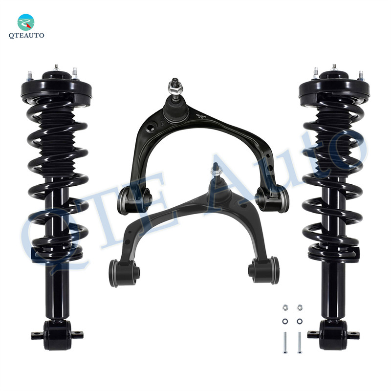 Set of 4 Front Upper Control Arm Ball Joint-Quick Complete Strut-Coil Spring Assembly For 2018-2022 Ford Expedition 4WD