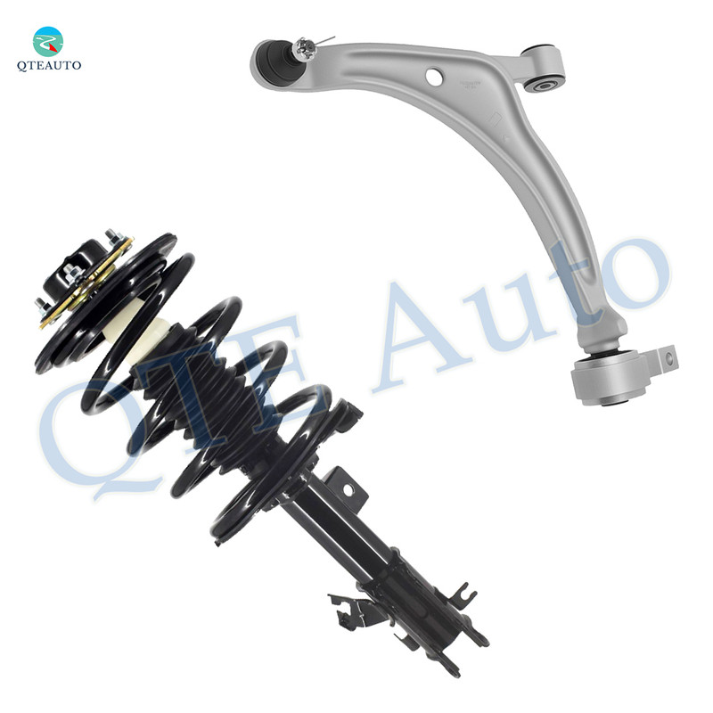 Front Left Lower Control Arm Ball Joint-Quick Complete Strut-Coil Spring Assembly For 2002-2006 Nissan Altima
