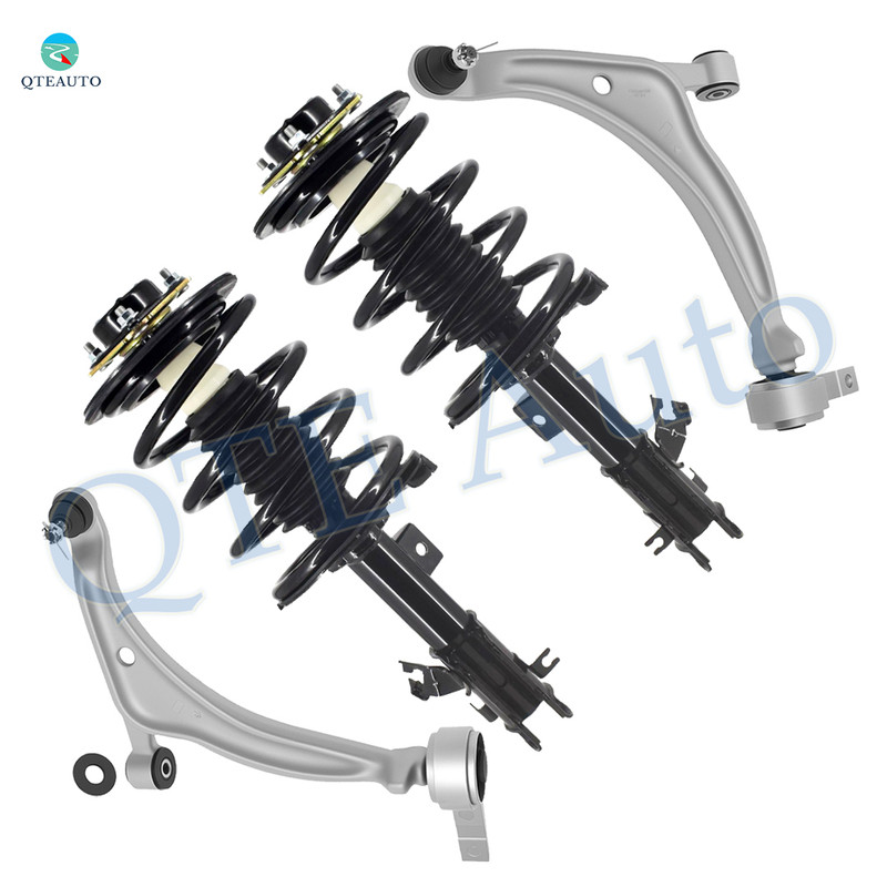 Set of 4 Front Lower Control Arm Ball Joint-Quick Complete Strut-Coil Spring Assembly For 2002-2006 Nissan Altima