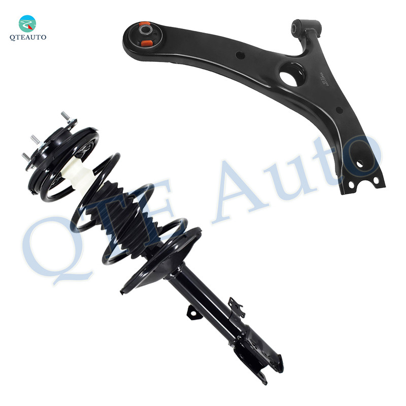 Front Right Lower Control Arm-Quick Complete Strut-Coil Spring Assembly For 2001-2005 Toyota RAV4 FWD
