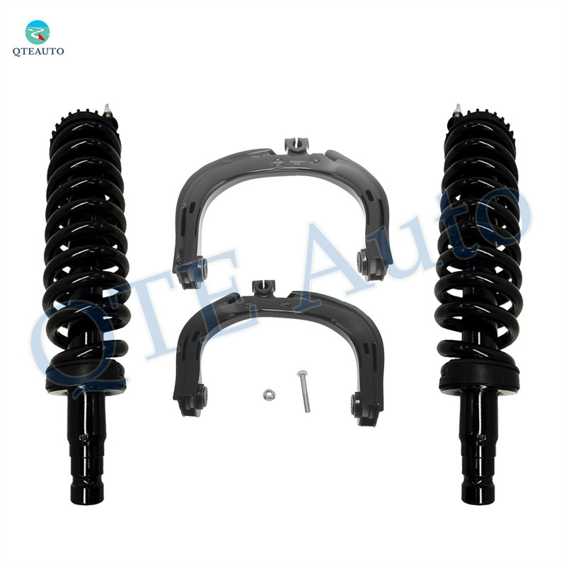 Set of 4 Front Upper Control Arm-Quick Complete Strut-Coil Spring Assembly For 2005-2008 Saab 9-7X V8