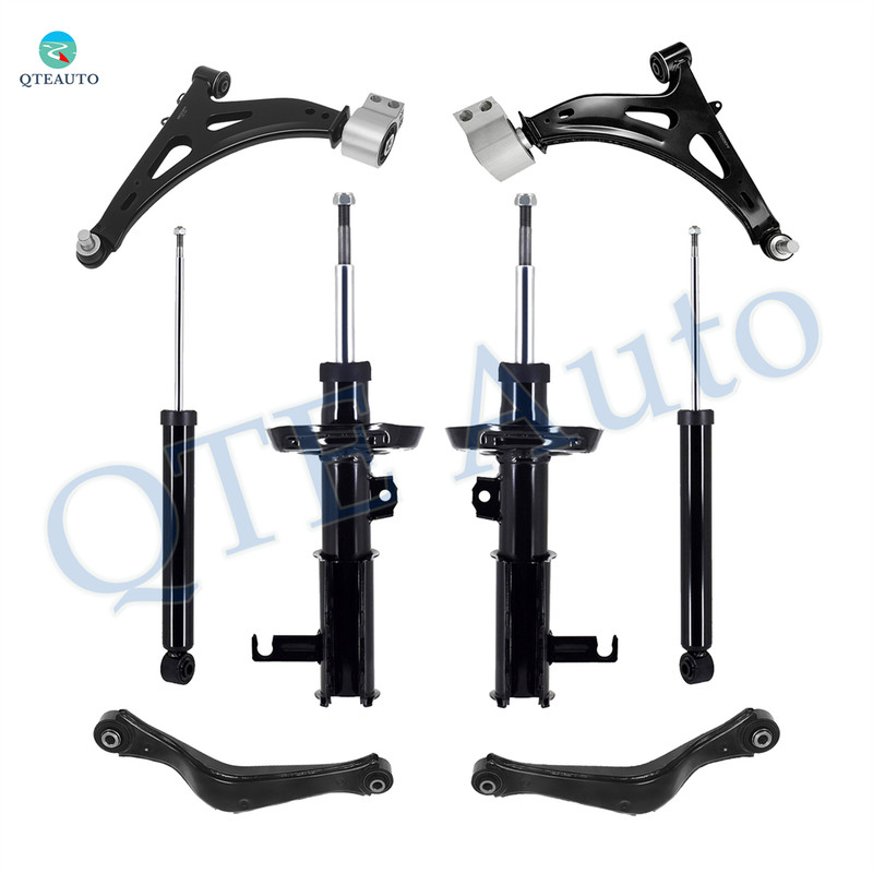 Set of 8 Front Lower Control Arm Ball Joint-Suspension Strut Assembly-Rear Upper Control Arm-Shock Absorber For 2014-2019 Chevrolet Impala