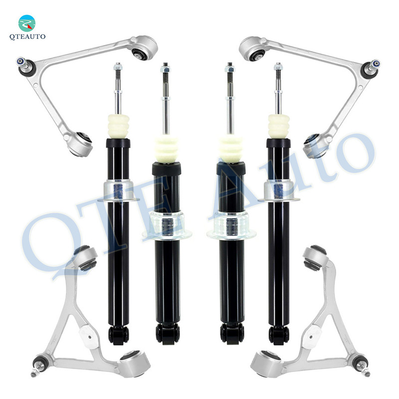 Set of 8 Front-Rear Upper Control Arm Ball Joint-Shock Absorber-Suspension Strut Assembly For 2000-2002 Jaguar S-Type