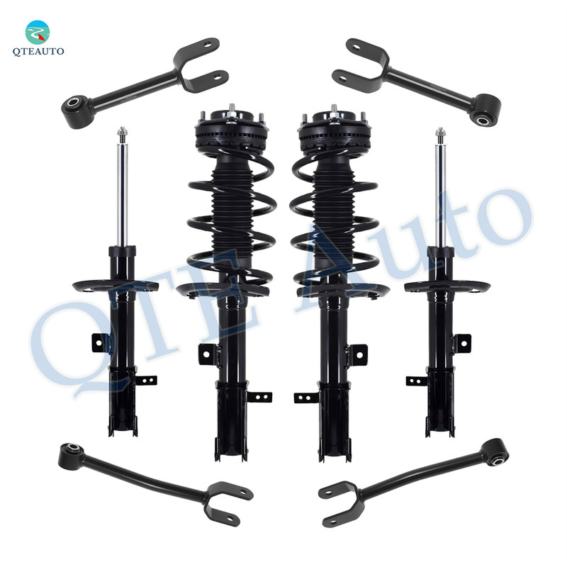 Set of 8 Front Lower Control Arm-Quick Complete Strut-Coil Spring Assembly-Rear Lower Forward Control Arm-Suspension Strut Assembly For 2011-2014 Dodge Avenger