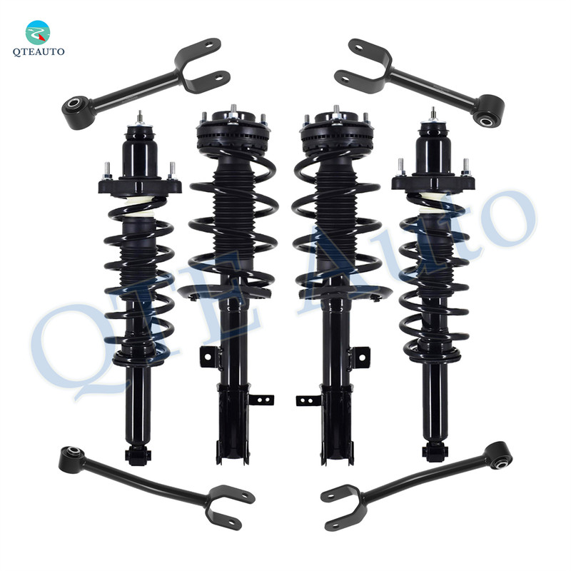 Set of 8 Front Lower-Rear Lower Forward Control Arm-Quick Complete Strut-Coil Spring Assembly For 2011-2014 Dodge Avenger