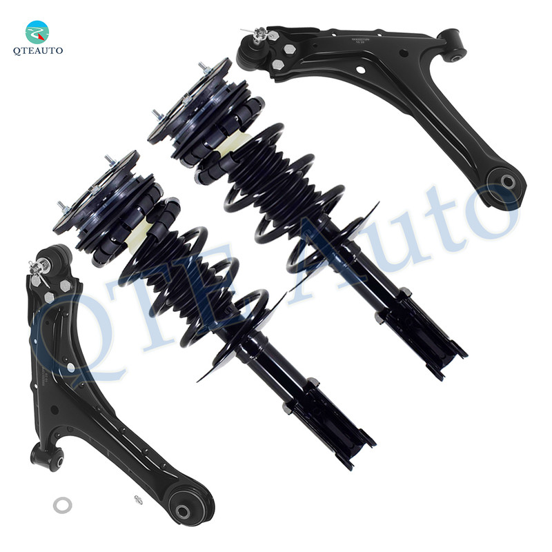 Set of 4 Front Lower Control Arm Ball Joint-Quick Complete Strut-Coil Spring Assembly For 1995-1999 Pontiac Sunfire