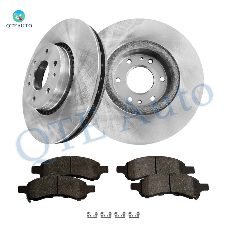 Set of 6 Front 325mm Brake Disc Rotors-Ceramic Brake Pad Kit For 2006 GMC Envoy XL