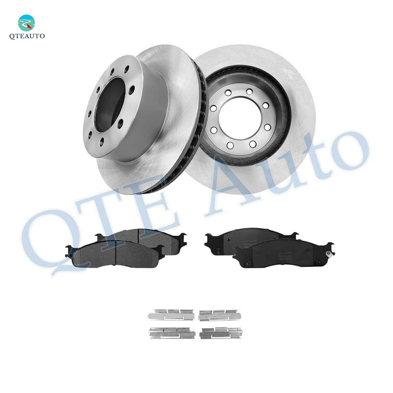 Set of 6 Front 353mm Brake Disc Rotors-Ceramic Brake Pad Kit For 2003-2008 Dodge RAM 3500