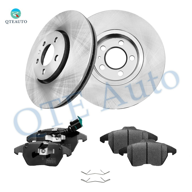 Set of 6 Front 288mm Brake Disc Rotors-Ceramic Brake Pad Kit For 2006 Volkswagen GTI