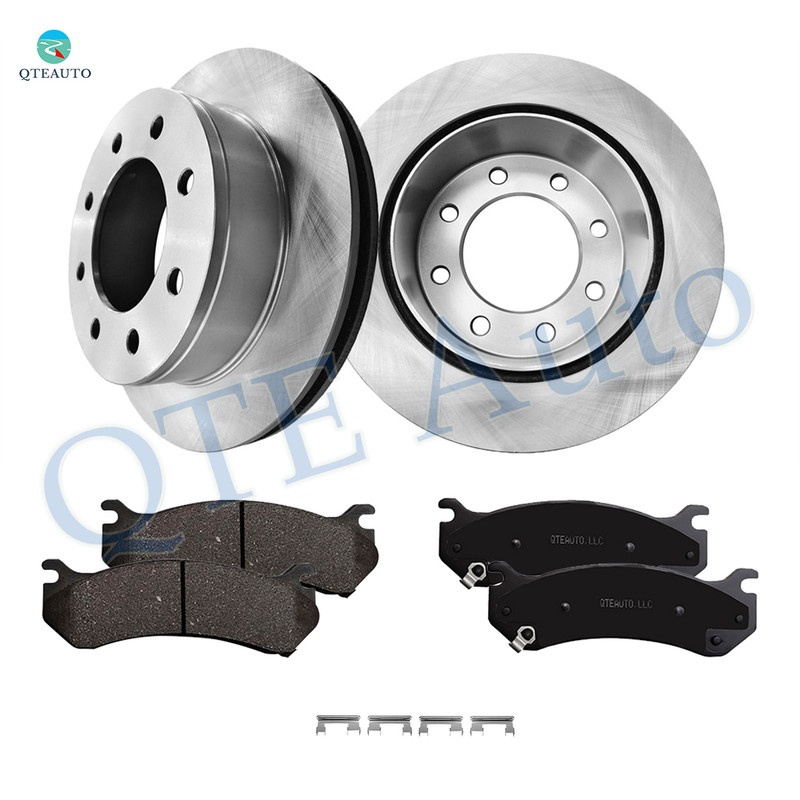Set of 6 Rear 330mm Brake Disc Rotors-Ceramic Brake Pad Kit For 2004-2006 Chevrolet Avalanche 2500