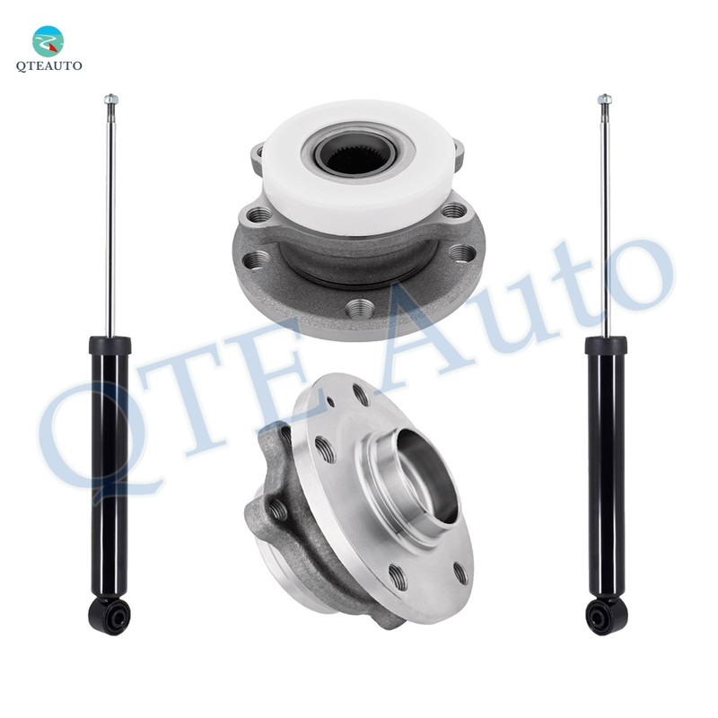 Set of 4 Rear Shock Absorber-Wheel Hub Bearing Assembly For 2006-2011 Audi A3 Quattro