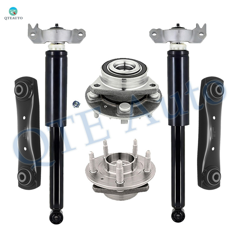 Set of 6 Rear Lower Forward Control Arm-Wheel Hub Bearing Assembly-Complete Shock Absorber Kit For 2014-2017 Chevrolet Impala