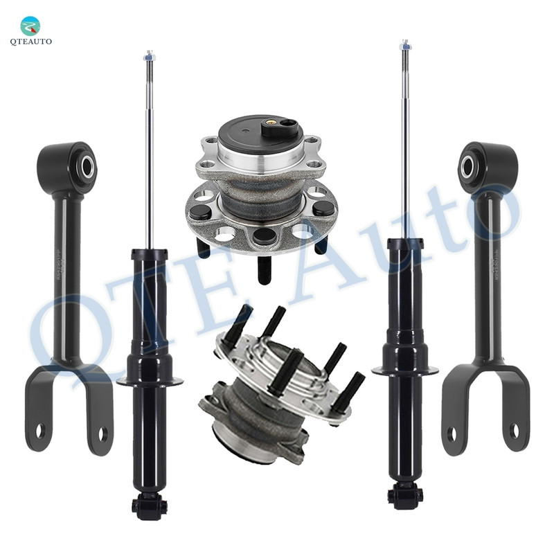 Set of 6 Rear Lower Forward Control Arm-Wheel Hub Bearing Assembly-Suspension Strut Assembly For 2011-2014 Dodge Avenger