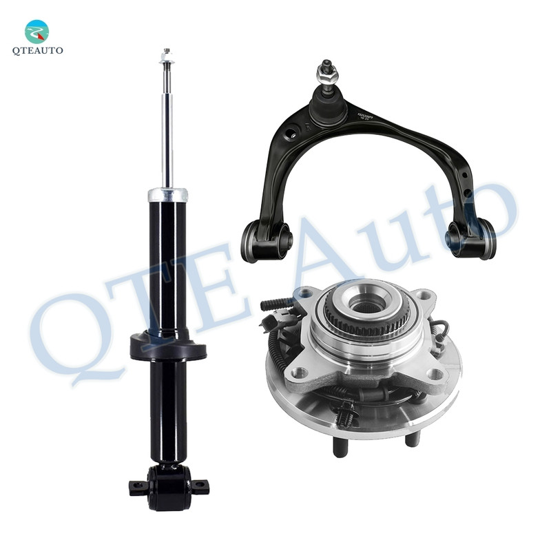 Set of 3 Front Right Upper Control Arm Ball Joint-Wheel Hub Bearing Assembly-Suspension Strut Assembly For 2015-2017 Ford F-150 4WD