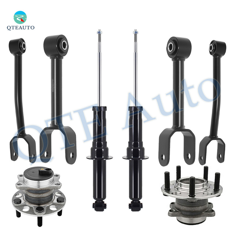 Set of 8 Rear Lower Forward-Upper Control Arm-Wheel Hub Bearing Assembly-Suspension Strut Assembly For 2011-2014 Dodge Avenger