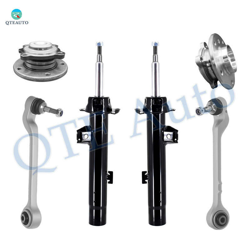 Set of 6 Front Lower Rearward Control Arm Ball Joint-Wheel Hub Bearing Assembly-Suspension Strut Assembly For 2012 2013 BMW 335I