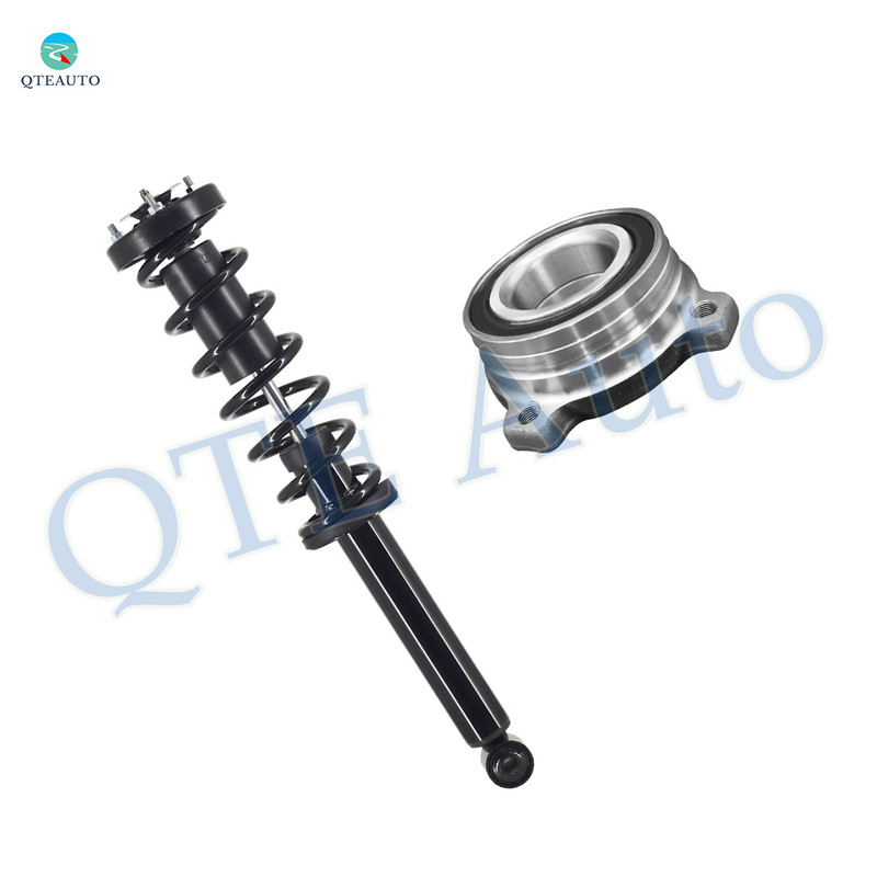 Rear Quick Complete Strut-Coil Spring Assembly-Wheel Hub Bearing Assembly For 2001-2003 BMW 530i