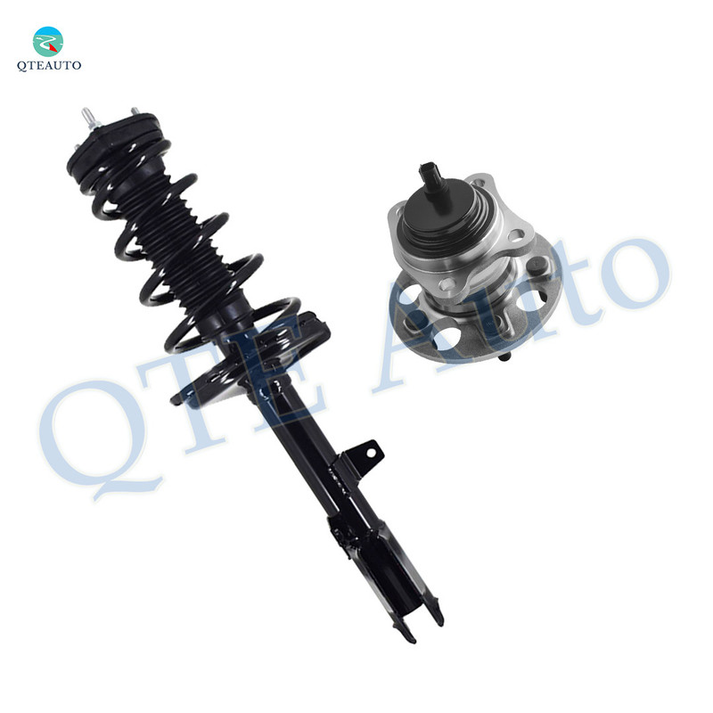 Rear Left Quick Complete Strut-Coil Spring Assembly-Wheel Hub Bearing Assembly For 2006 2007 Lexus RX400H