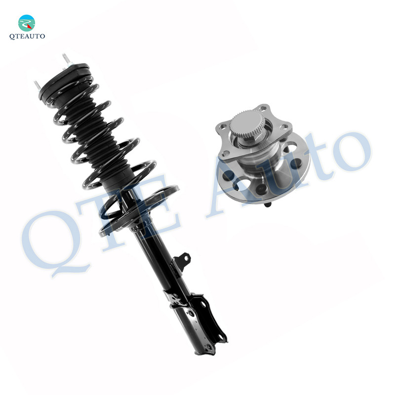 Rear Left Quick Complete Strut-Coil Spring Assembly-Wheel Hub Bearing Assembly For 2004 Toyota Avalon