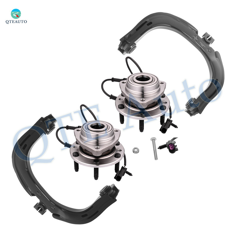 Set of 4 Front Upper Control Arm-Wheel Hub Bearing Assembly For 2003-2006 Chevrolet SSR