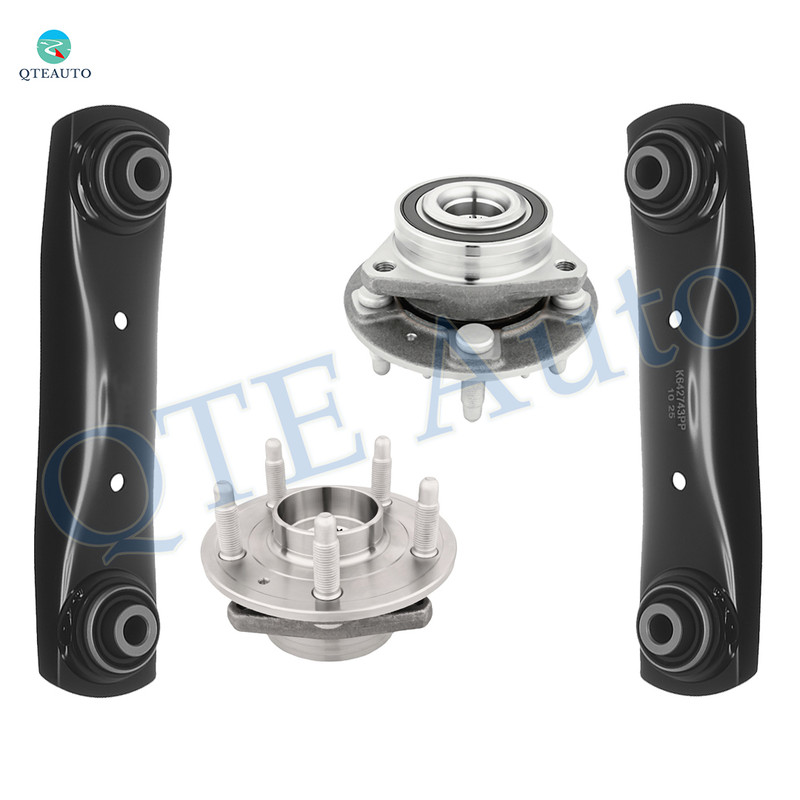 Set of 4 Rear Lower Forward Control Arm-Wheel Hub Bearing Assembly For 2010-2015 Buick Lacrosse
