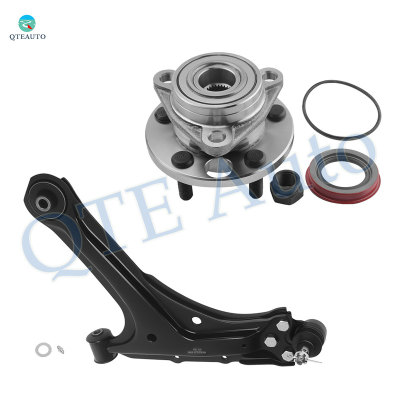 Front Left Lower Control Arm Ball Joint-Wheel Hub Bearing Assembly For 1995-2005 Chevrolet Cavalier